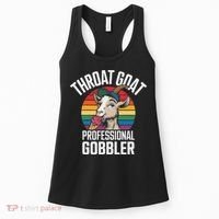 Throat Goat Professional Gobbler Funny Retro Gag Adult Humor Women's Tank Top thumb 0