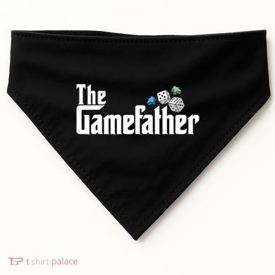 The Gamefather Playing Board Games USA-Made Doggie Bandana