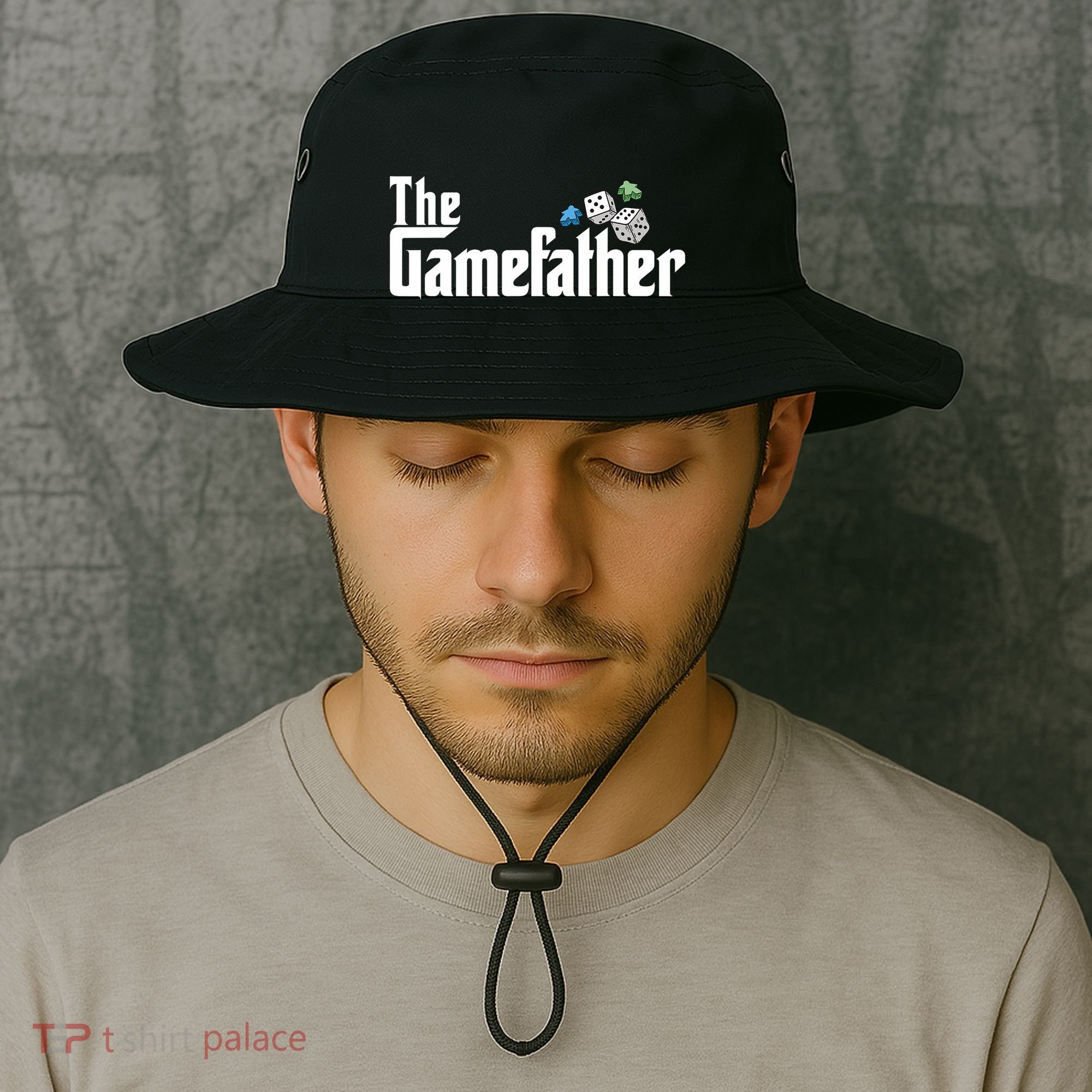 The Gamefather Playing Board Games Bucket Hat