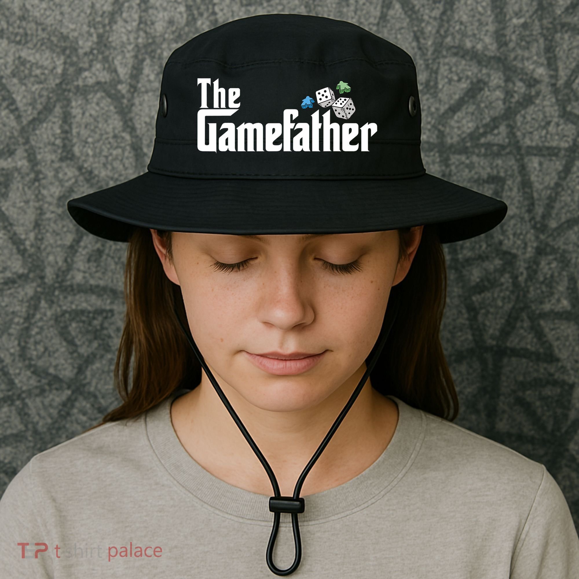 The Gamefather Playing Board Games Bucket Hat