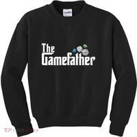 The Gamefather Playing Board Games Kids Sweatshirt thumb 0