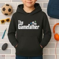 The Gamefather Playing Board Games Kids Hoodie thumb 2