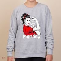 This Girl Pooped Today Humor I Pooped Today Women's Sweatshirt thumb 0