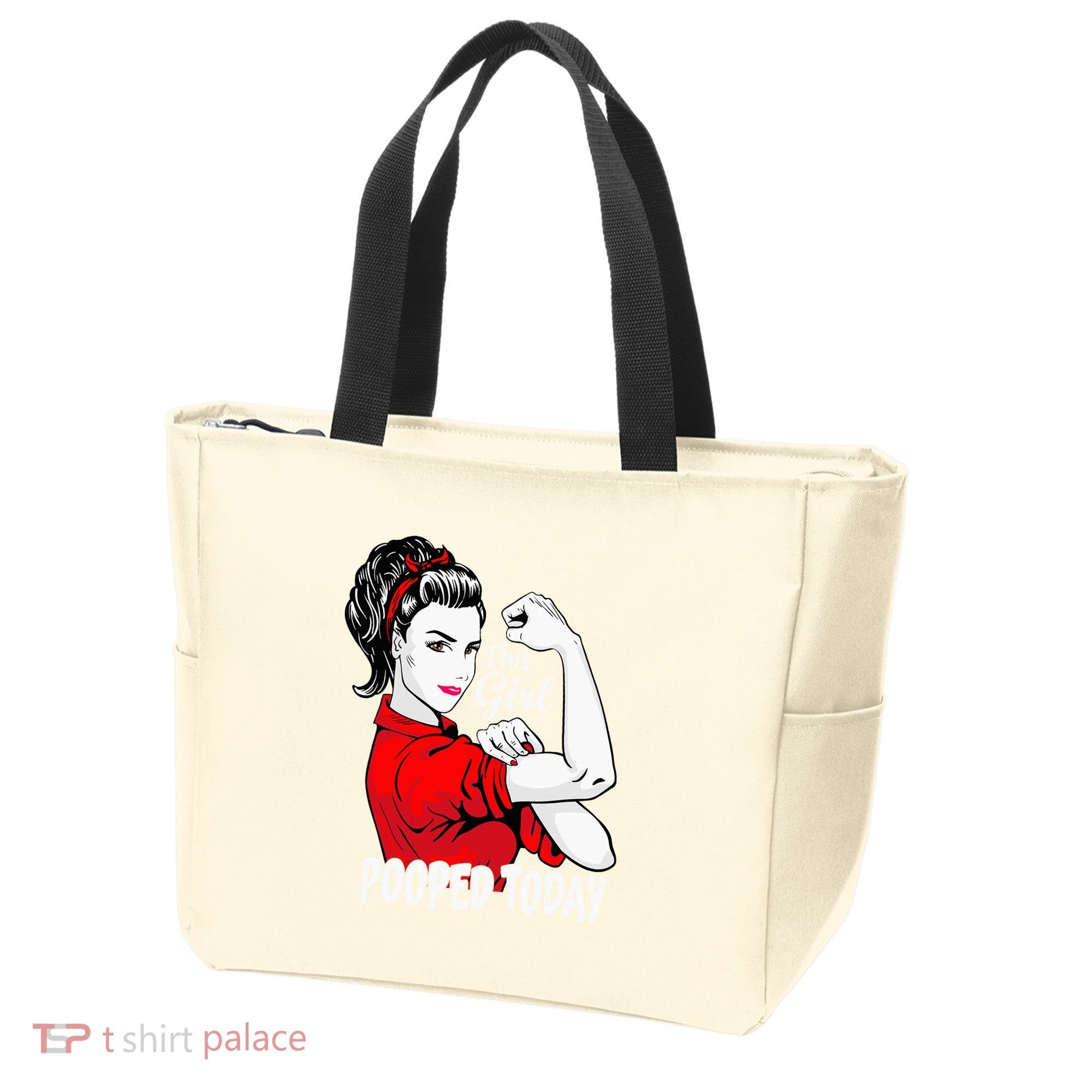 This Girl Pooped Today Humor I Pooped Today Tote Bag