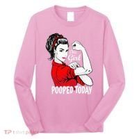 This Girl Pooped Today Humor I Pooped Today Long Sleeve Shirt thumb 0