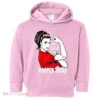 This Girl Pooped Today Humor I Pooped Today Toddler Hoodie thumb 0