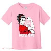 This Girl Pooped Today Humor I Pooped Today Toddler T-Shirt thumb 0