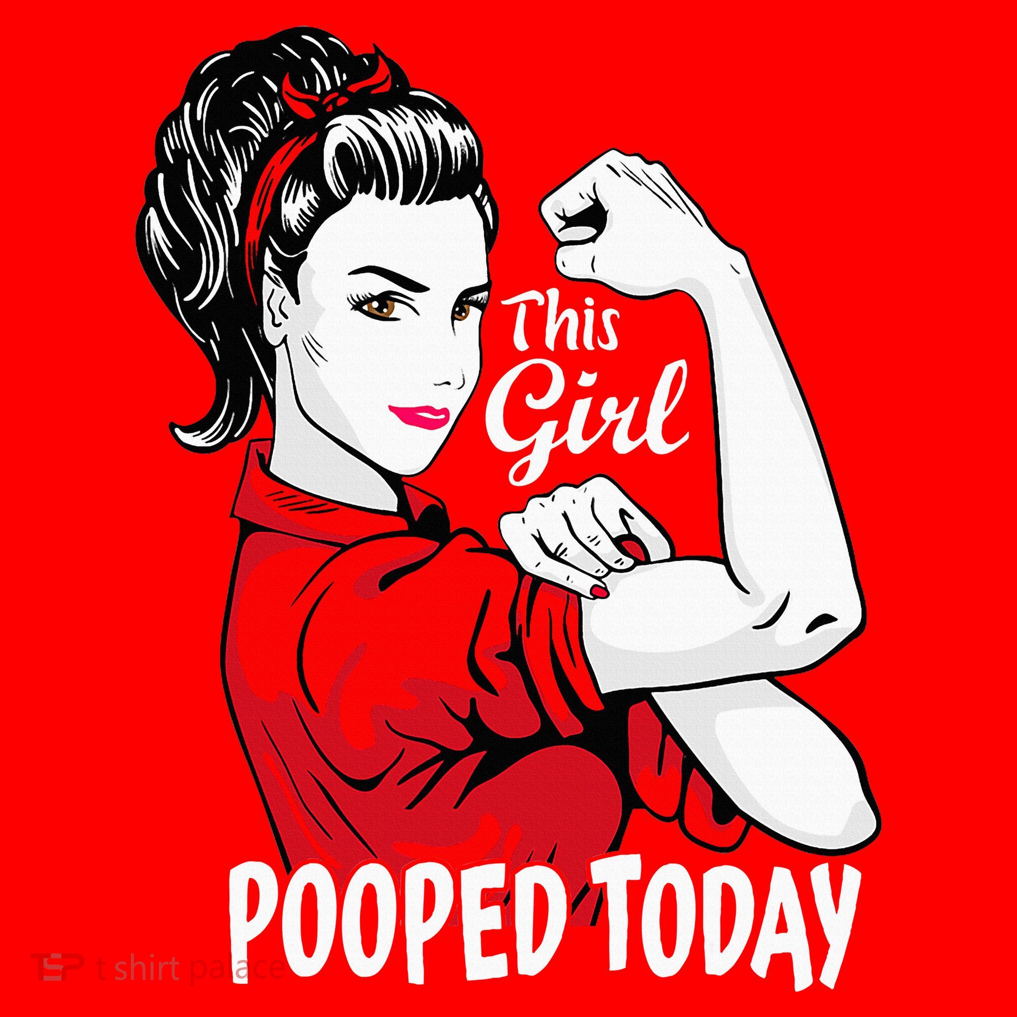 This Girl Pooped Today Humor I Pooped Today Santa Hat