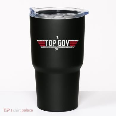 Top Gov Ron DeSantis Top Gov Florida Flag Tumbler