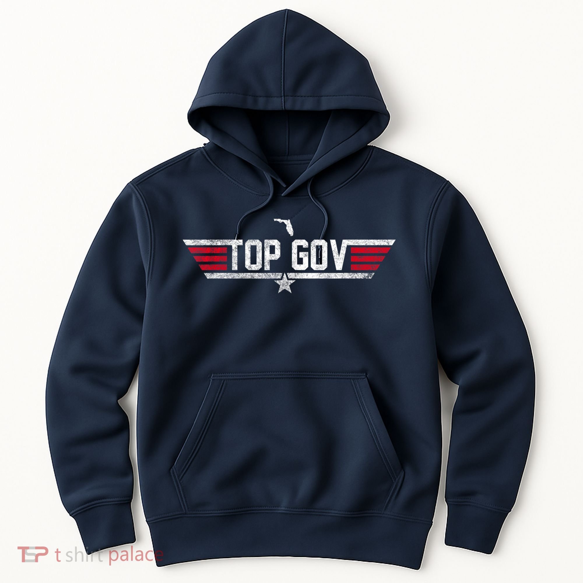 Top Gov Ron DeSantis Top Gov Florida Flag Hoodie