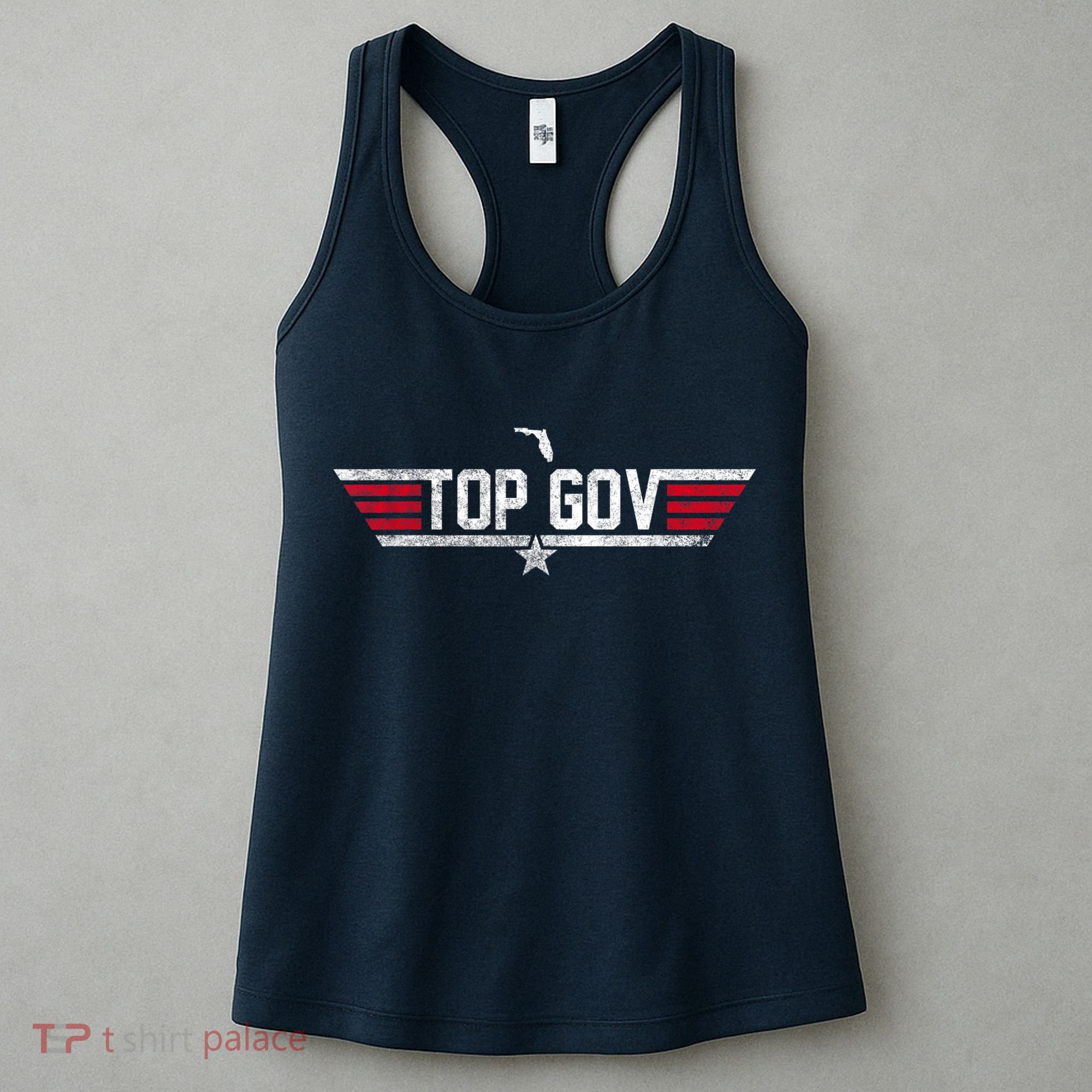 Top Gov Ron DeSantis Top Gov Florida Flag Women's Tank Top