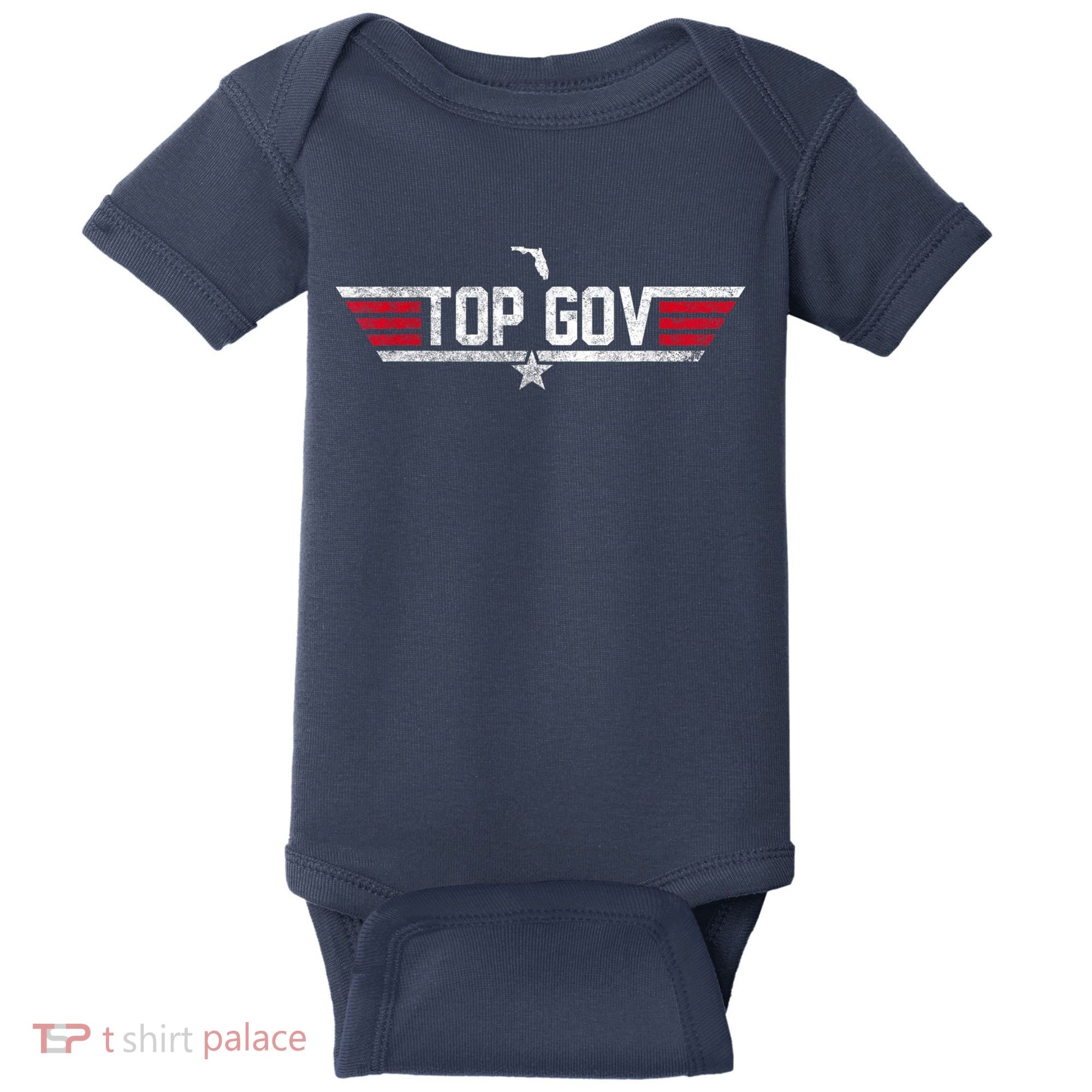 Top Gov Ron DeSantis Top Gov Florida Flag Baby Bodysuit