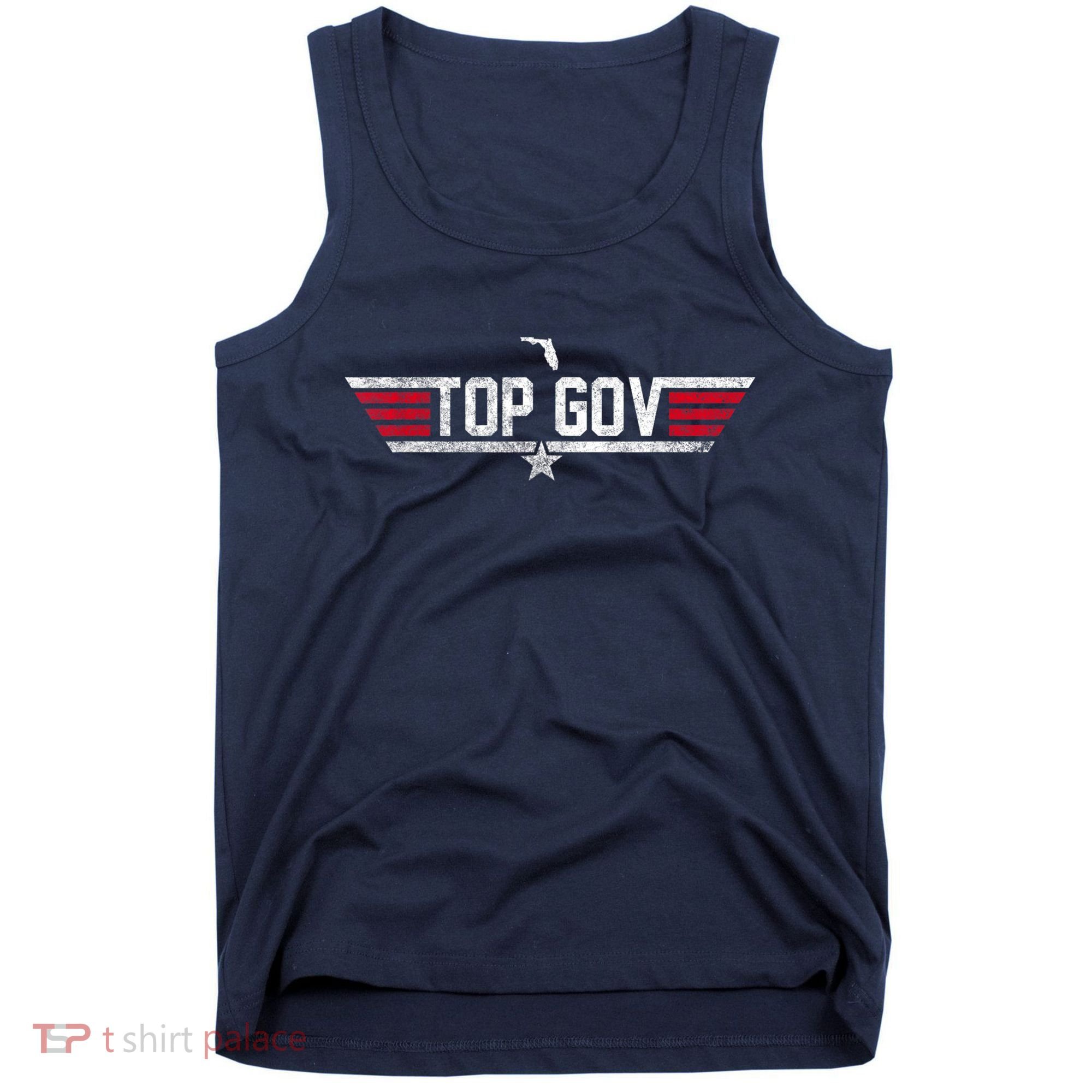 Top Gov Ron DeSantis Top Gov Florida Flag Tank Top