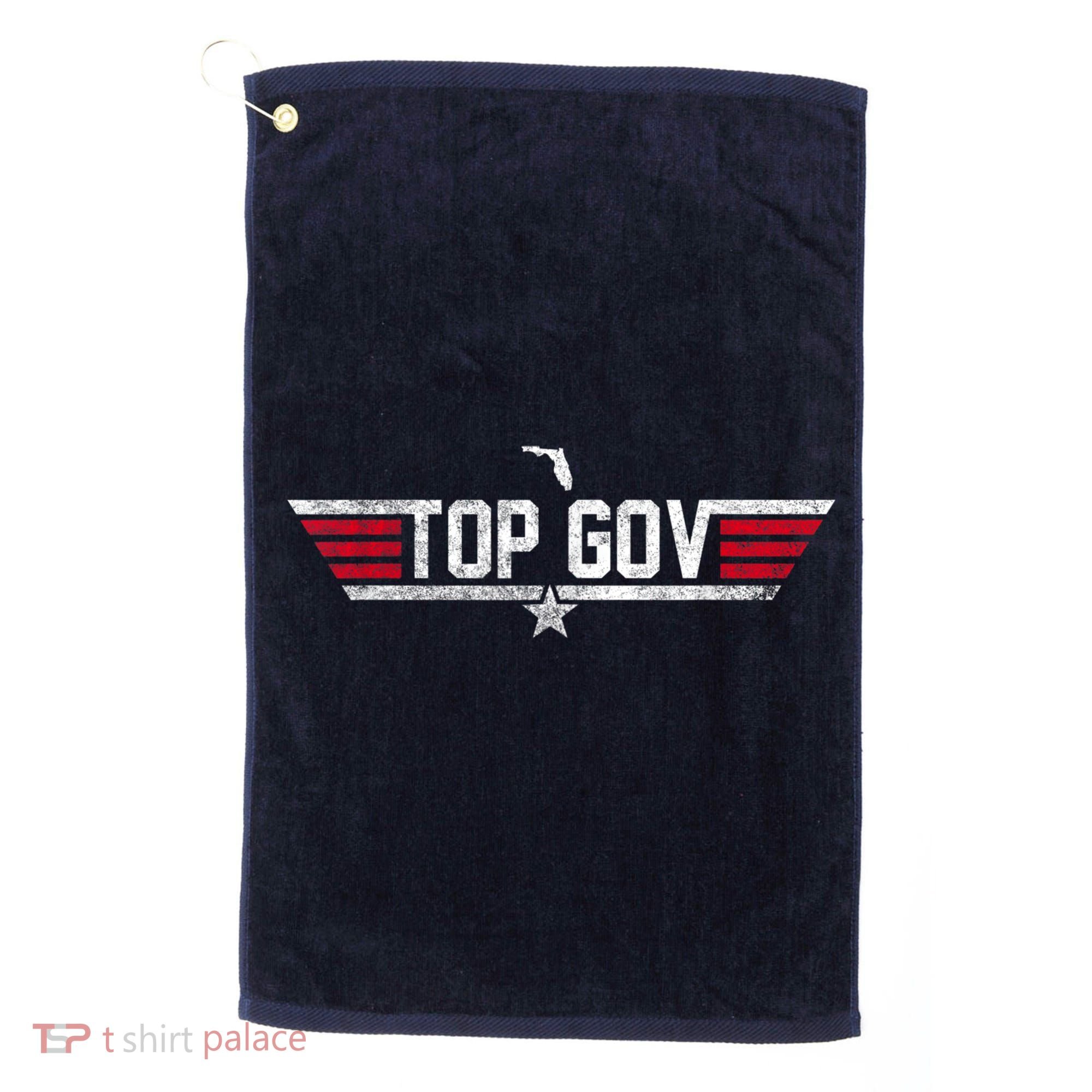 Top Gov Ron DeSantis Top Gov Florida Flag Golf Towel