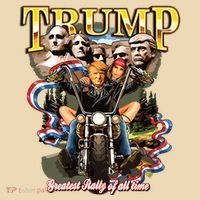 Trump Greatest Rally Of All Time Motorcycle On Back Tote Bag thumb 4