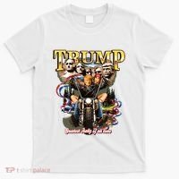 Trump Greatest Rally Of All Time Motorcycle On Back T-Shirt thumb 0
