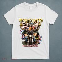 Trump Greatest Rally Of All Time Motorcycle On Back T-Shirt thumb 5