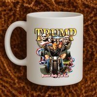 Trump Greatest Rally Of All Time Motorcycle On Back Coffee Mug thumb 2