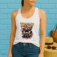 Trump Greatest Rally Of All Time Motorcycle On Back Women's Tank Top thumb 2
