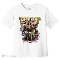 Trump Greatest Rally Of All Time Motorcycle On Back Toddler T-Shirt thumb 0