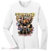 Trump Greatest Rally Of All Time Motorcycle On Back Women's Long Sleeve Shirt thumb 0