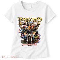 Trump Greatest Rally Of All Time Motorcycle On Back Women's T-Shirt thumb 0