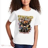 Trump Greatest Rally Of All Time Motorcycle On Back Kids T-Shirt thumb 2
