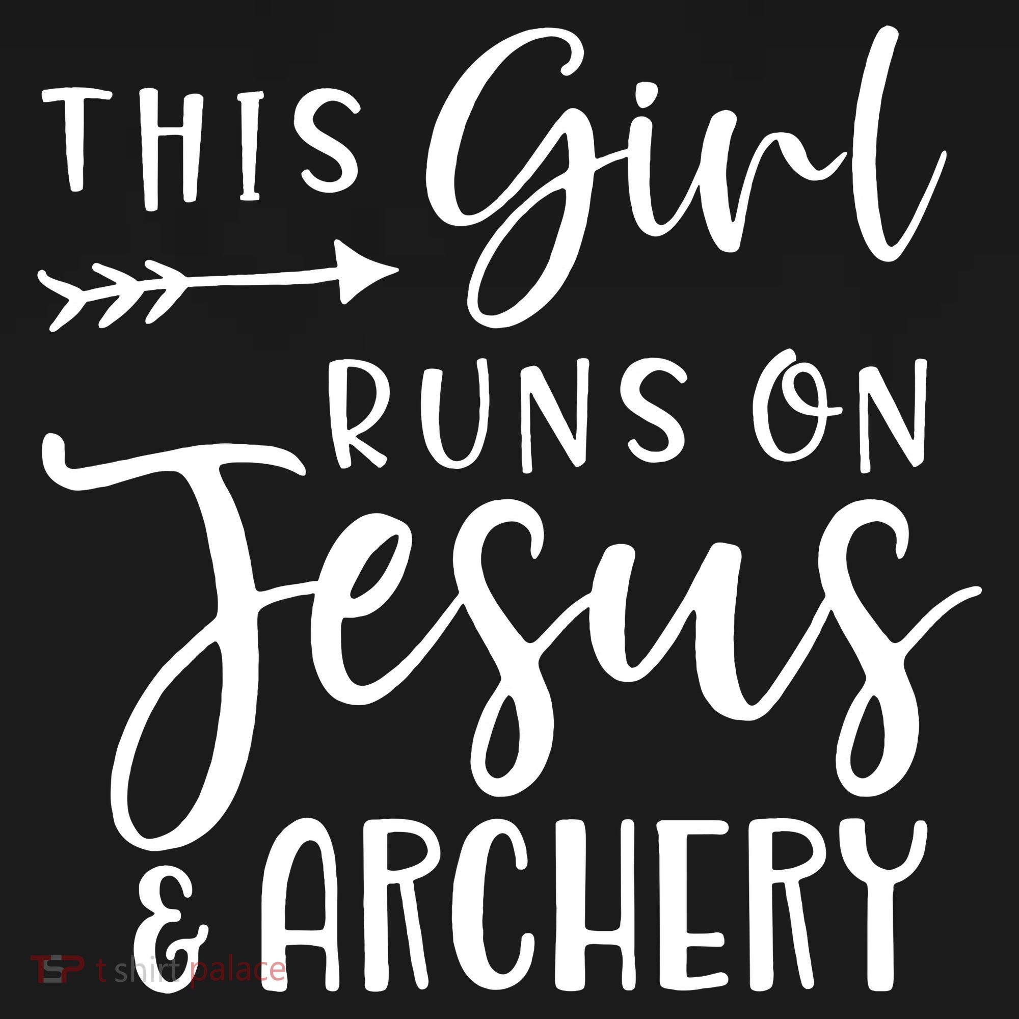 This Girl Runs On Jesus And Archery Backpack