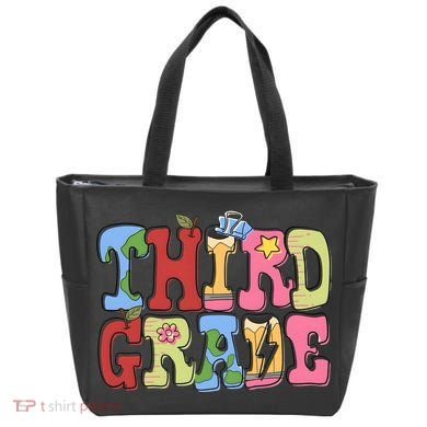 Third Grade Retro Back To School Tote Bag