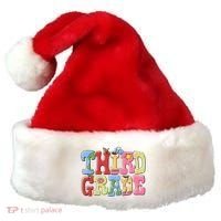 Third Grade Retro Back To School Santa Hat thumb 0