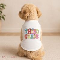 Third Grade Retro Back To School Doggie Tank thumb 2