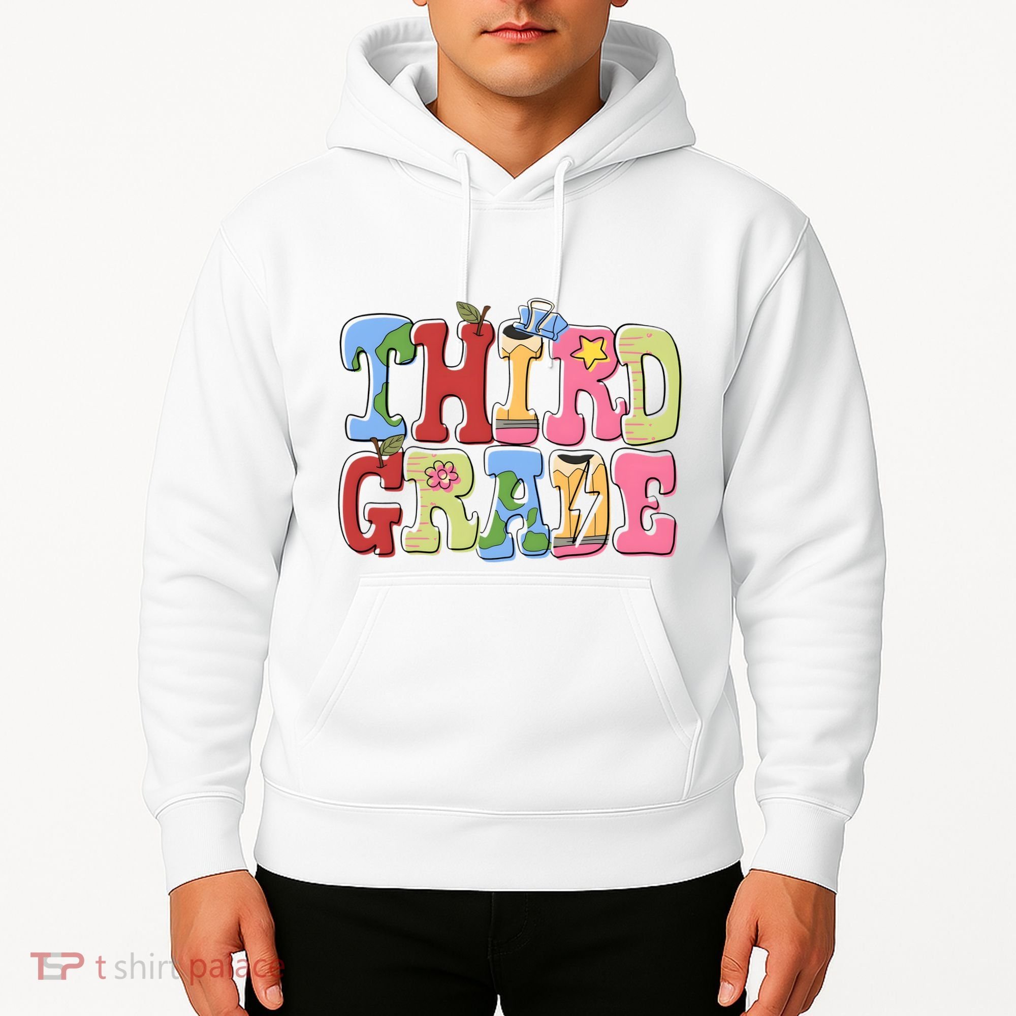 Third Grade Retro Back To School Hoodie
