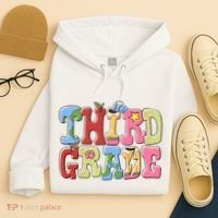 Third Grade Retro Back To School Hoodie thumb 4