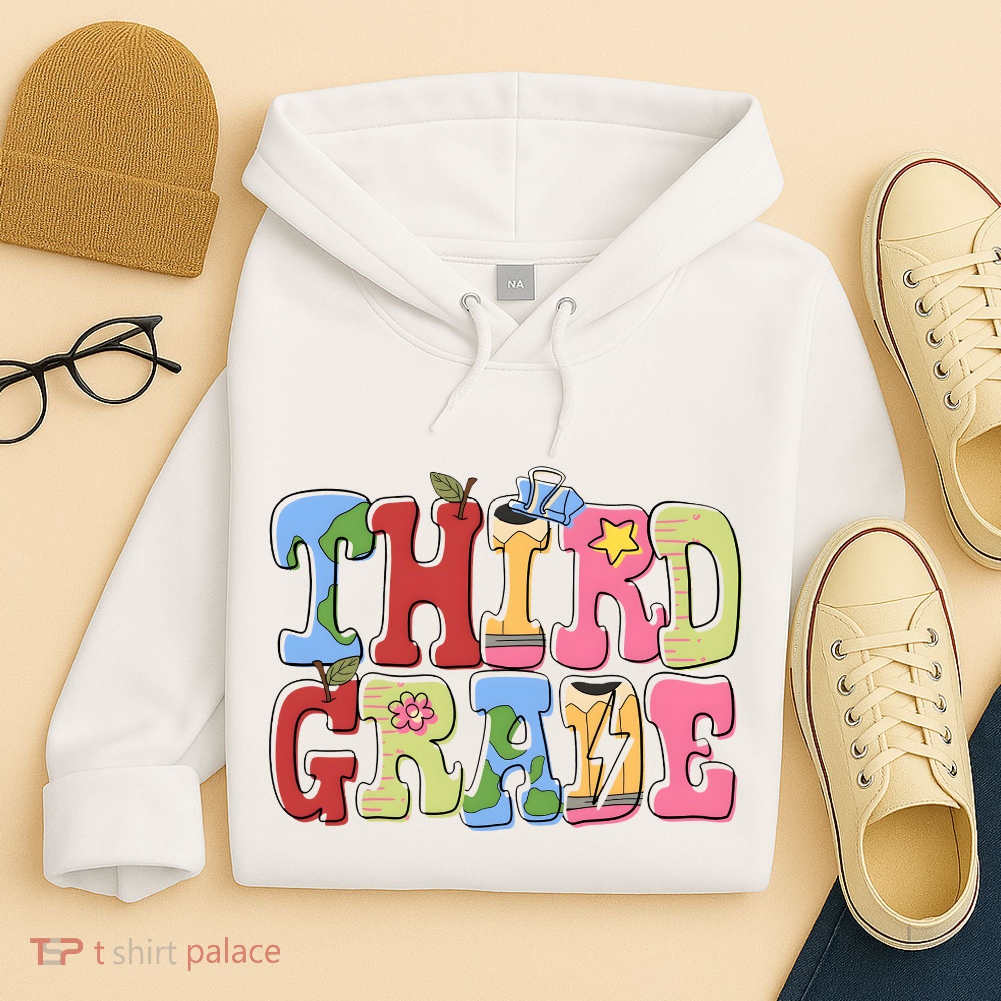 Third Grade Retro Back To School Hoodie