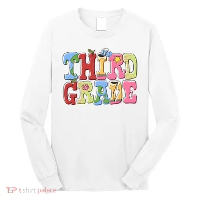 Third Grade Retro Back To School Long Sleeve Shirt