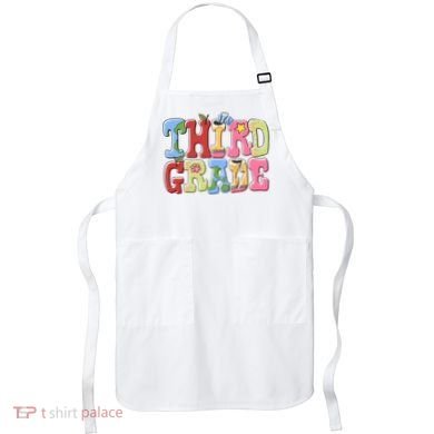 Third Grade Retro Back To School Apron