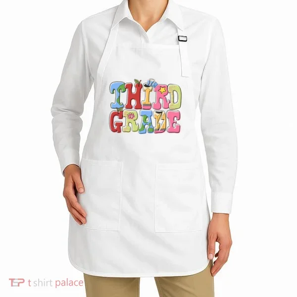 Third Grade Retro Back To School Apron