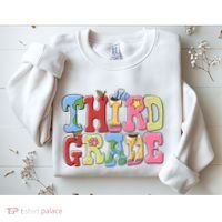 Third Grade Retro Back To School Sweatshirt thumb 2