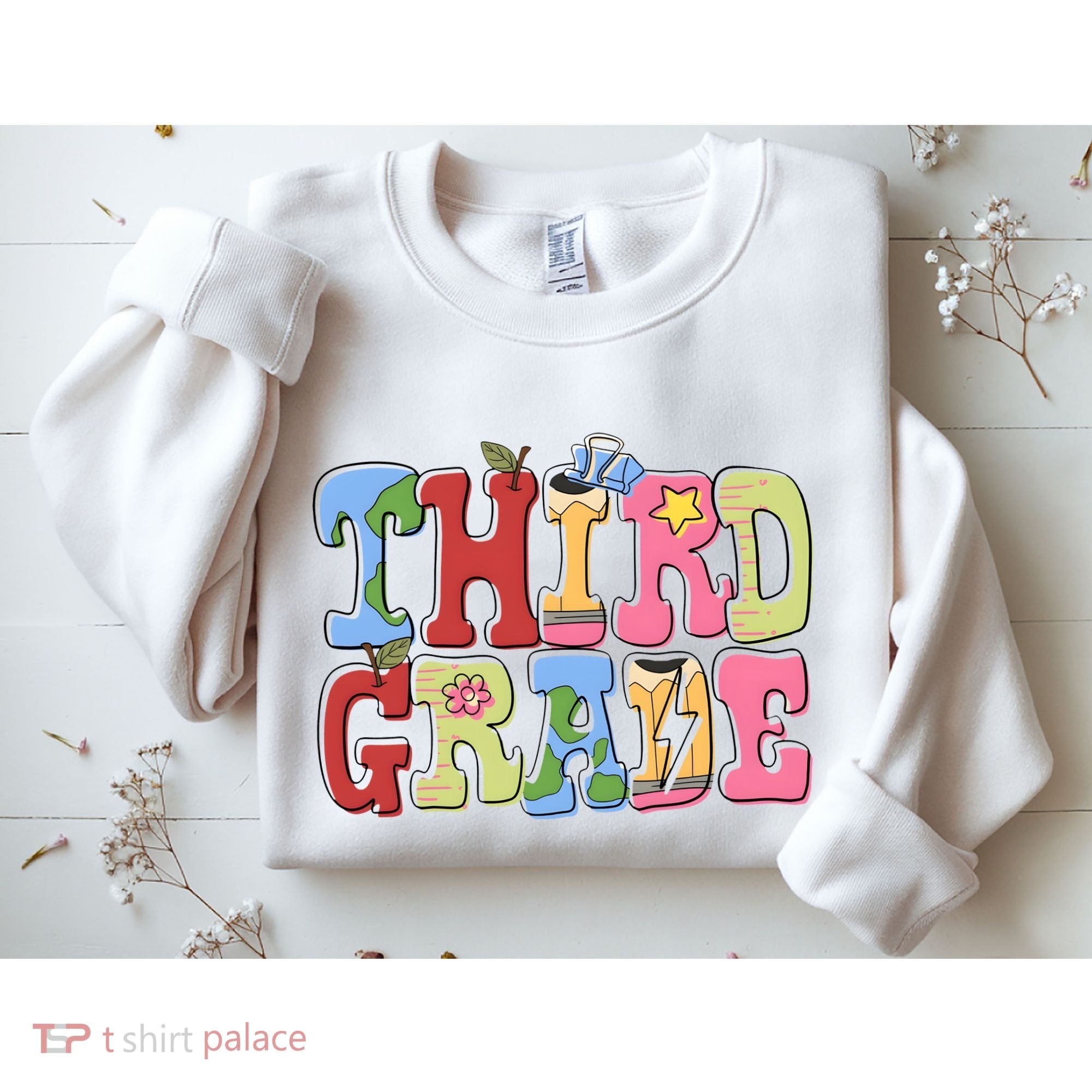 Third Grade Retro Back To School Sweatshirt