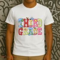 Third Grade Retro Back To School T-Shirt thumb 3