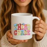 Third Grade Retro Back To School Coffee Mug thumb 3