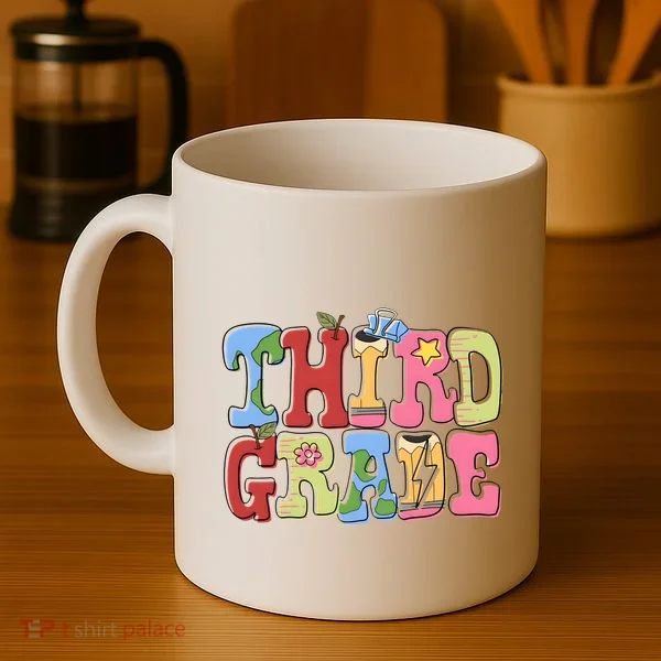 Third Grade Retro Back To School Coffee Mug
