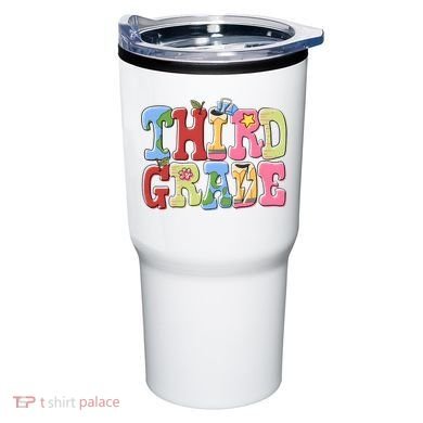 Third Grade Retro Back To School Tumbler