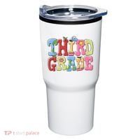 Third Grade Retro Back To School Tumbler thumb 0