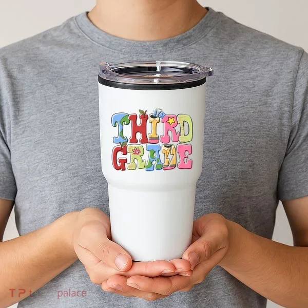 Third Grade Retro Back To School Tumbler