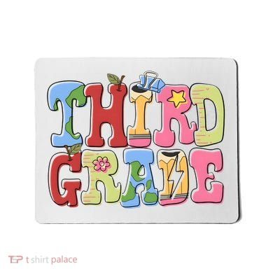 Third Grade Retro Back To School Mousepad