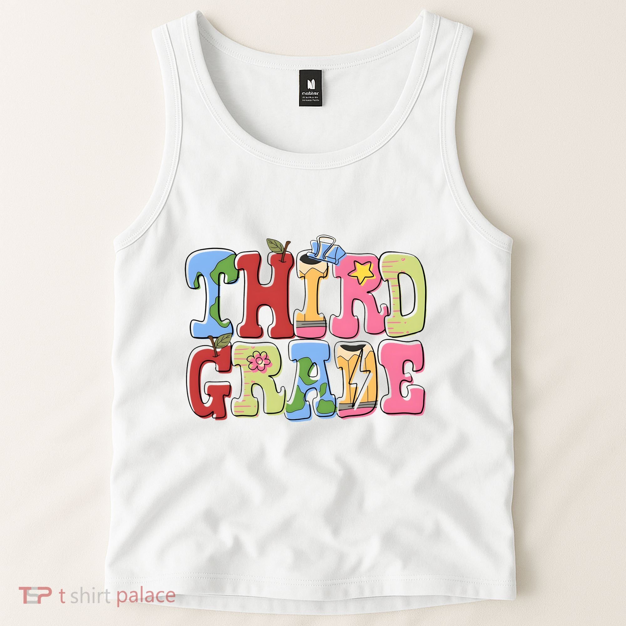 Third Grade Retro Back To School Tank Top