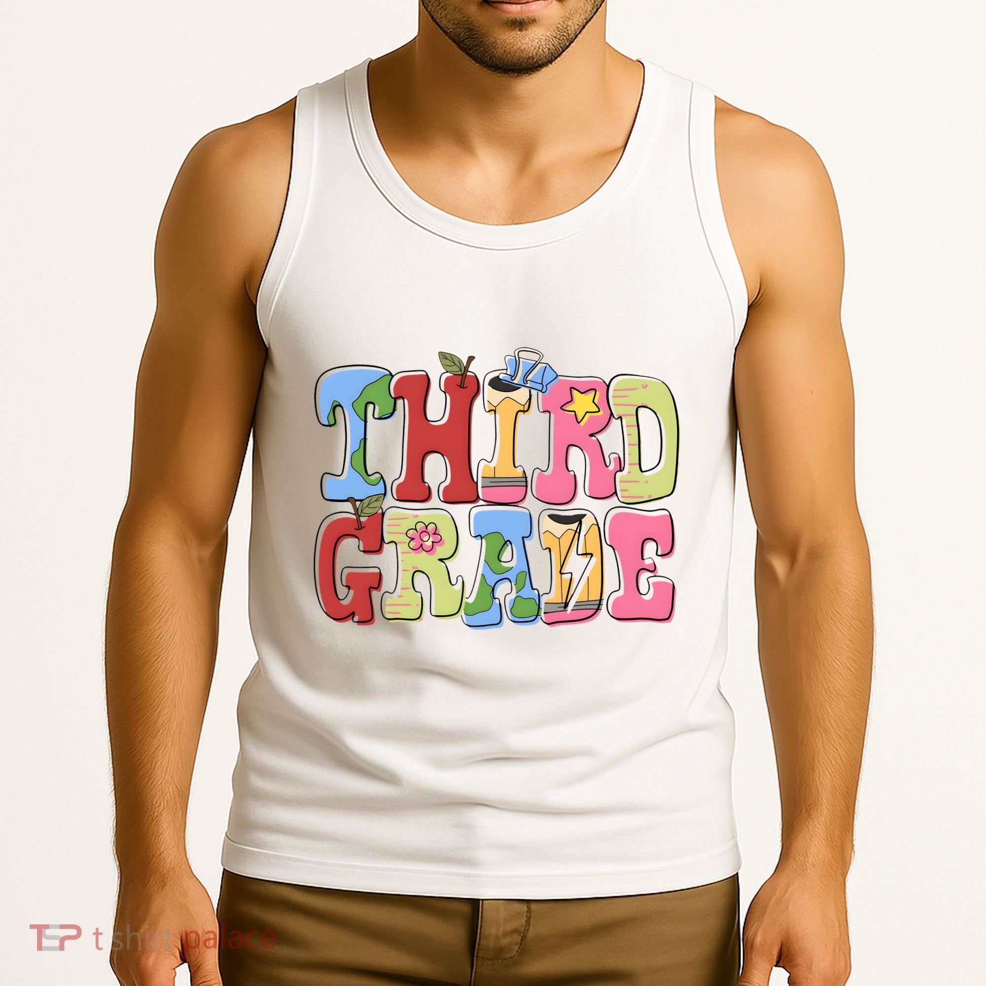 Third Grade Retro Back To School Tank Top