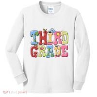 Third Grade Retro Back To School Kids Long Sleeve Shirt thumb 0