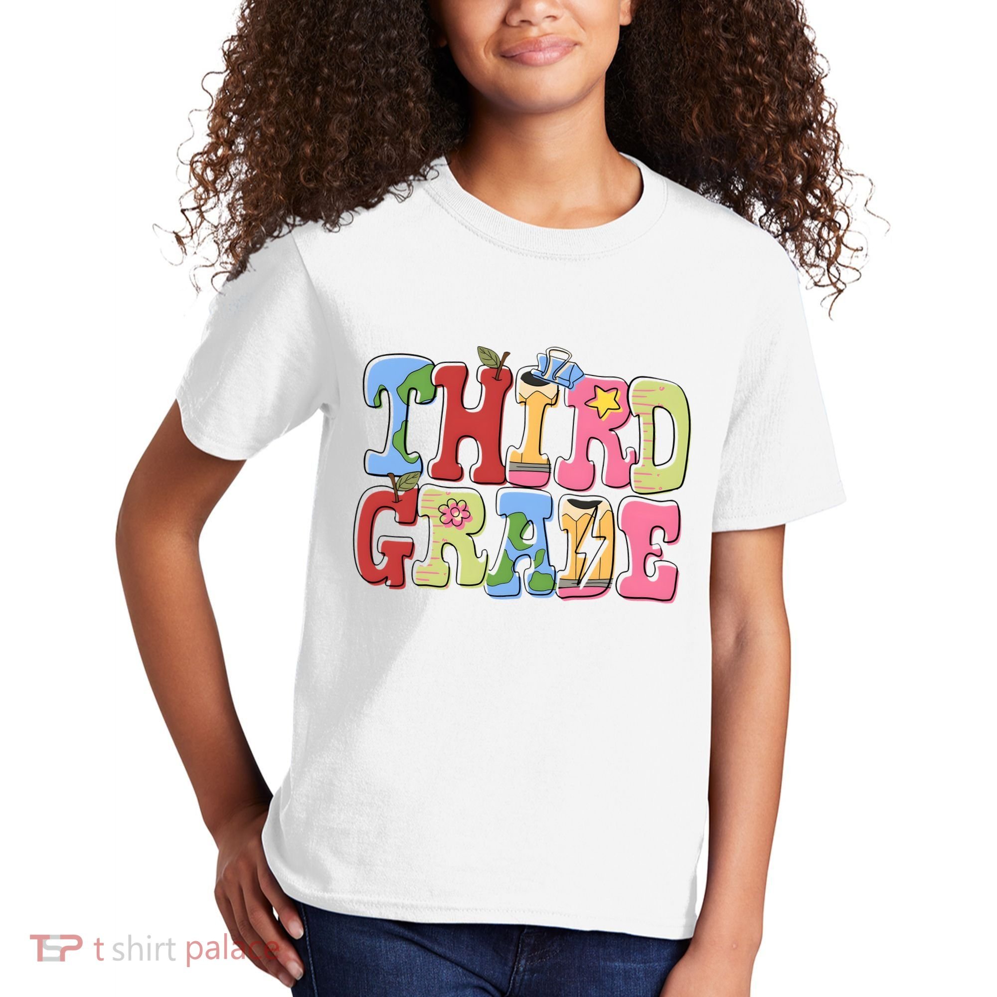 Third Grade Retro Back To School Kids T-Shirt